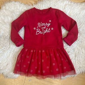 Merry & Bright Girl Christmas dress 3T